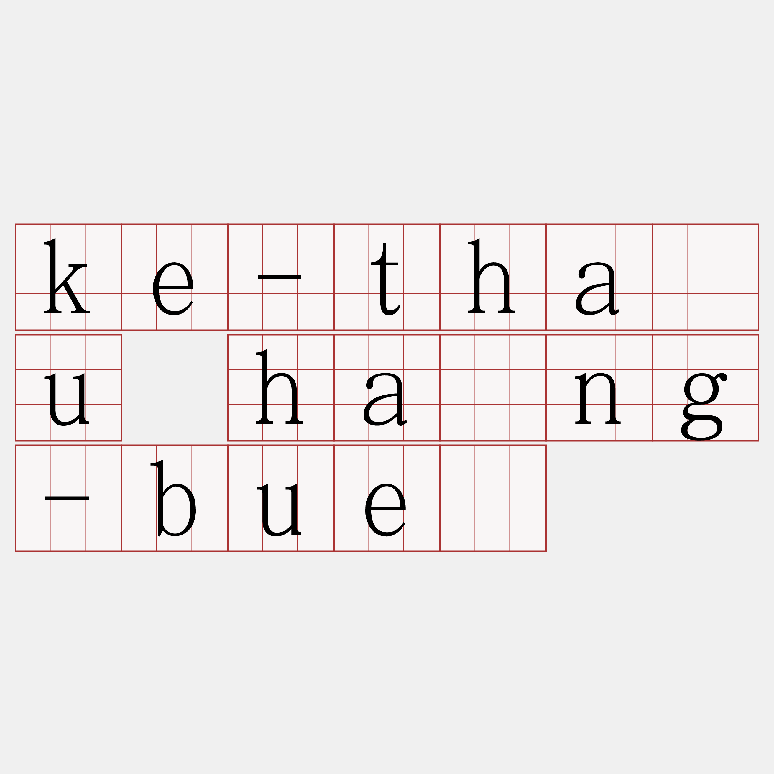 ke-thâu hāng-bué